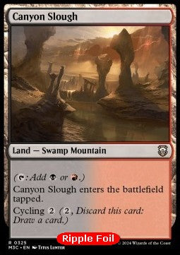 Canyon Slough⁣ - Commander: Modern Horizons 3: Extras⁣ (Rare)⁣ [325]