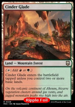 Cinder Glade⁣ - Commander: Modern Horizons 3: Extras⁣ (Rare)⁣ [329]
