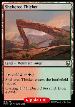 Sheltered Thicket⁣ - Commander: Modern Horizons 3: Extras⁣ (Rare)⁣ [374]