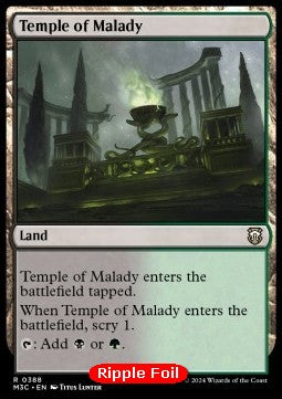 Temple of Malady⁣ - Commander: Modern Horizons 3: Extras⁣ (Rare)⁣ [388]