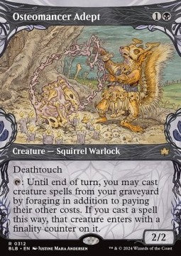 Osteomancer Adept⁣ - Bloomburrow: Extras⁣ (Rare)⁣ [312]
