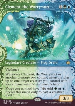 Clement, the Worrywort (V.1)⁣ - Bloomburrow: Extras⁣ (Rare)⁣ [329]