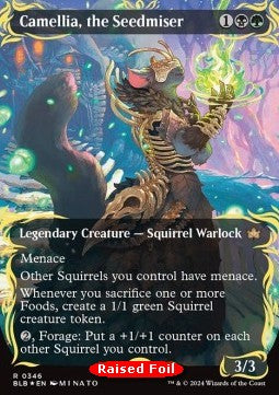 Camellia, the Seedmiser (V.2)⁣ - Bloomburrow: Extras⁣ (Rare)⁣ [346]