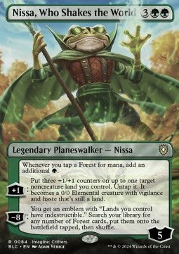 Nissa, Who Shakes the World (V.1)⁣ - Commander: Bloomburrow: Extras⁣ (Rare)⁣ [84]