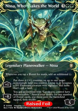 Nissa, Who Shakes the World (V.2)⁣ - Commander: Bloomburrow: Extras⁣ (Rare)⁣ [96]