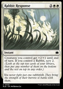 Rabbit Response⁣ - Bloomburrow⁣ (Common)⁣ [26]