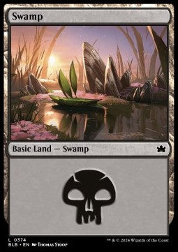 Swamp (V.2)⁣ - Bloomburrow: Extras⁣ (Land)⁣ [374]