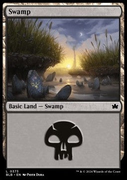 Swamp (V.1)⁣ - Bloomburrow: Extras⁣ (Land)⁣ [373]