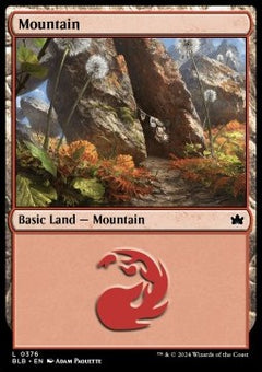 Mountain (V.2)⁣ - Bloomburrow: Extras⁣ (Land)⁣ [376]