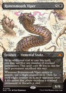 Rottenmouth Viper⁣ - Bloomburrow: Extras⁣ (Mythic)⁣ [290]