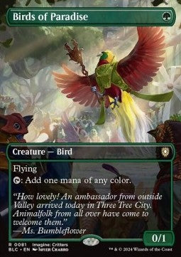 Birds of Paradise⁣ - Commander: Bloomburrow: Extras⁣ (Rare)⁣ [81]