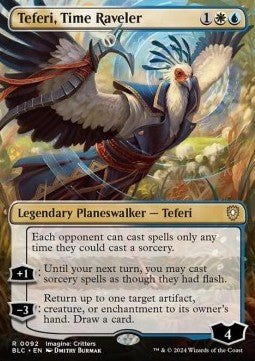 Teferi, Time Raveler⁣ - Commander: Bloomburrow: Extras⁣ (Rare)⁣ [92]