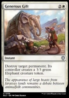 Generous Gift⁣ - Commander: Bloomburrow⁣ (Uncommon)⁣ [106]