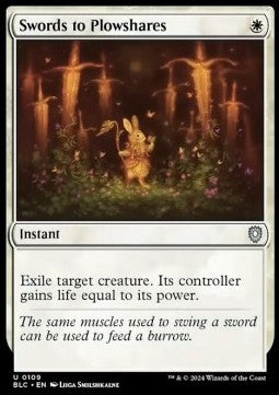 Swords to Plowshares⁣ - Commander: Bloomburrow⁣ (Uncommon)⁣ [109]