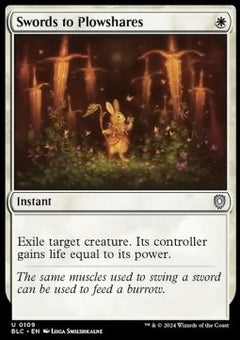 Swords to Plowshares⁣ - Commander: Bloomburrow⁣ (Uncommon)⁣ [109]