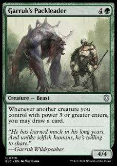 Garruk's Packleader⁣ - Commander: Bloomburrow⁣ (Uncommon)⁣ [218]