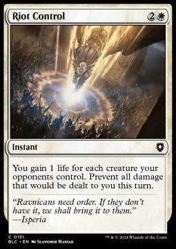 Riot Control⁣ - Commander: Bloomburrow⁣ (Common)⁣ [151]