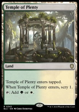 Temple of Plenty⁣ - Commander: Bloomburrow⁣ (Rare)⁣ [343]