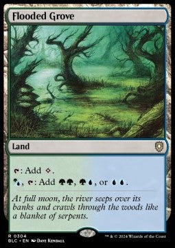 Flooded Grove⁣ - Commander: Bloomburrow⁣ (Rare)⁣ [304]