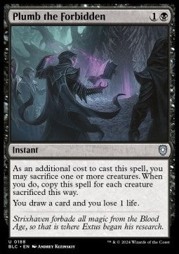 Plumb the Forbidden⁣ - Commander: Bloomburrow⁣ (Uncommon)⁣ [188]
