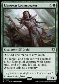 Llanowar Loamspeaker⁣ - Commander: Bloomburrow⁣ (Rare)⁣ [228]