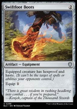 Swiftfoot Boots⁣ - Commander: Bloomburrow⁣ (Uncommon)⁣ [286]