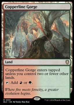 Copperline Gorge⁣ - Commander: Bloomburrow⁣ (Rare)⁣ [301]