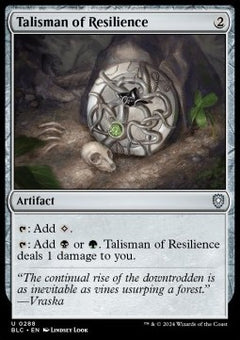 Talisman of Resilience⁣ - Commander: Bloomburrow⁣ (Uncommon)⁣ [288]