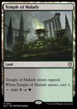 Temple of Malady⁣ - Commander: Bloomburrow⁣ (Rare)⁣ [341]