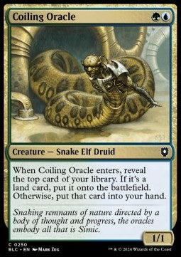 Coiling Oracle⁣ - Commander: Bloomburrow⁣ (Common)⁣ [250]