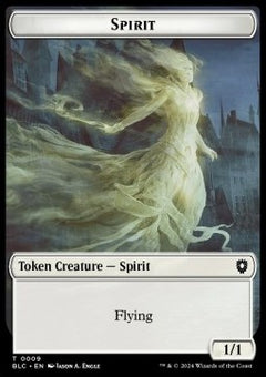 Spirit Token (W 1/1) // Faerie Token (U 1/1)⁣ - Bloomburrow: Tokens⁣ (Token)⁣ [CT 9/12]