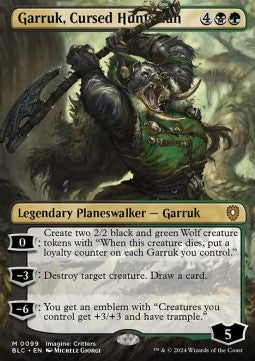 Garruk, Cursed Huntsman⁣ - Commander: Bloomburrow: Extras⁣ (Mythic)⁣ [99]