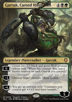 Garruk, Cursed Huntsman⁣ - Commander: Bloomburrow: Extras⁣ (Mythic)⁣ [99]