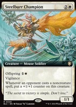 Steelburr Champion⁣ - Commander: Bloomburrow: Extras⁣ (Rare)⁣ [48]