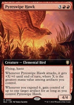 Pyreswipe Hawk⁣ - Commander: Bloomburrow: Extras⁣ (Rare)⁣ [60]