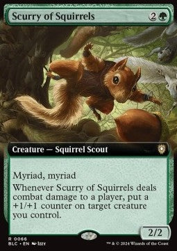 Scurry of Squirrels⁣ - Commander: Bloomburrow: Extras⁣ (Rare)⁣ [66]