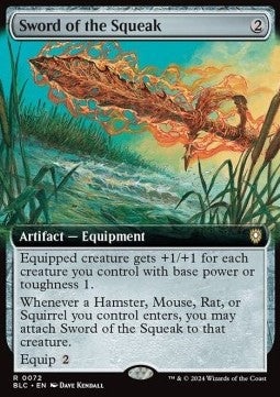 Sword of the Squeak⁣ - Commander: Bloomburrow: Extras⁣ (Rare)⁣ [72]