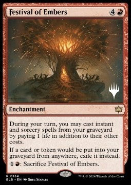 Festival of Embers (V.2)⁣ - Bloomburrow: Promos⁣ (Rare)⁣ [134]