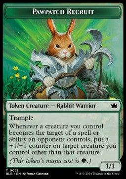 Pawpatch Recruit Token (G 1/1) // Food Token⁣ - Bloomburrow: Tokens⁣ (Token)⁣ [T 21/27]