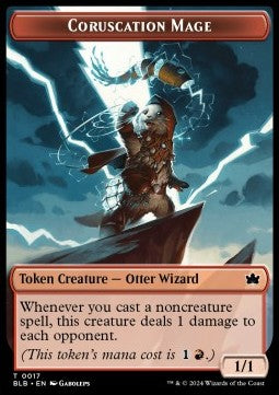 Coruscation Mage Token (R 1/1) // Food Token⁣ - Bloomburrow: Tokens⁣ (Token)⁣ [T 17/27]