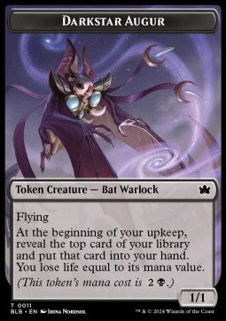Darkstar Augur Token (B 1/1) // Squirrel Token (G 1/1)⁣ - Bloomburrow: Tokens⁣ (Token)⁣ [T 11/23]