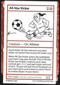 All-Star Kicker⁣ - Mystery Booster 2: Playtest Cards⁣ (Special)