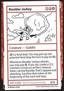 Boulder Jockey - Mystery Booster 2: Playtest Cards (Special)