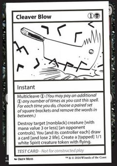 Cleaver Blow⁣ - Mystery Booster 2: Playtest Cards⁣ (Special)