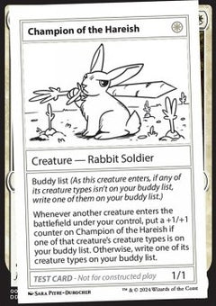 Champion of the Hareish⁣ - Mystery Booster 2: Playtest Cards⁣ (Special)