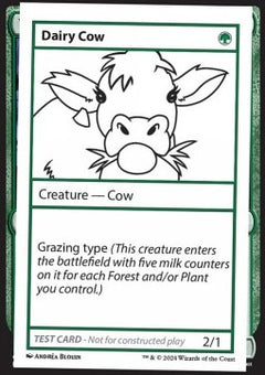 Dairy Cow⁣ - Mystery Booster 2: Playtest Cards⁣ (Special)