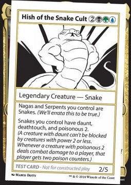 Hish of the Snake Cult⁣ - Mystery Booster 2: Playtest Cards⁣ (Special)