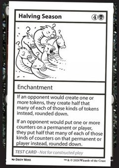 Halving Season⁣ - Mystery Booster 2: Playtest Cards⁣ (Special)