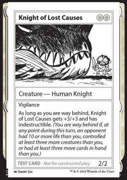 Knight of Lost Causes⁣ - Mystery Booster 2: Playtest Cards⁣ (Special)