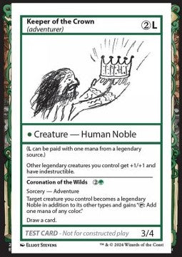 Keeper of the Crown // Coronation of the Wilds⁣ - Mystery Booster 2: Playtest Cards⁣ (Special)